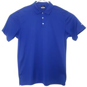 Nike Golf Polo Shirt Dri-Fit Mens XL Blue